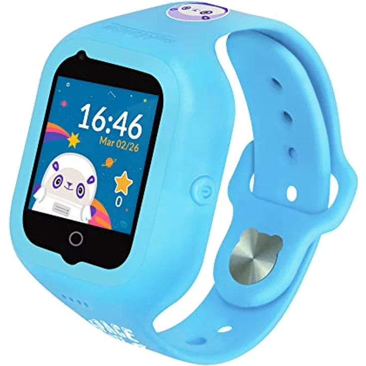 SoyMomo Smartwatch Space Lite - Kinder Handy GPS-Uhr mit 4G Kamera Telefon Anruf Sprachnachrichten IP65 Wasserresistent (Blue) – Bild 1