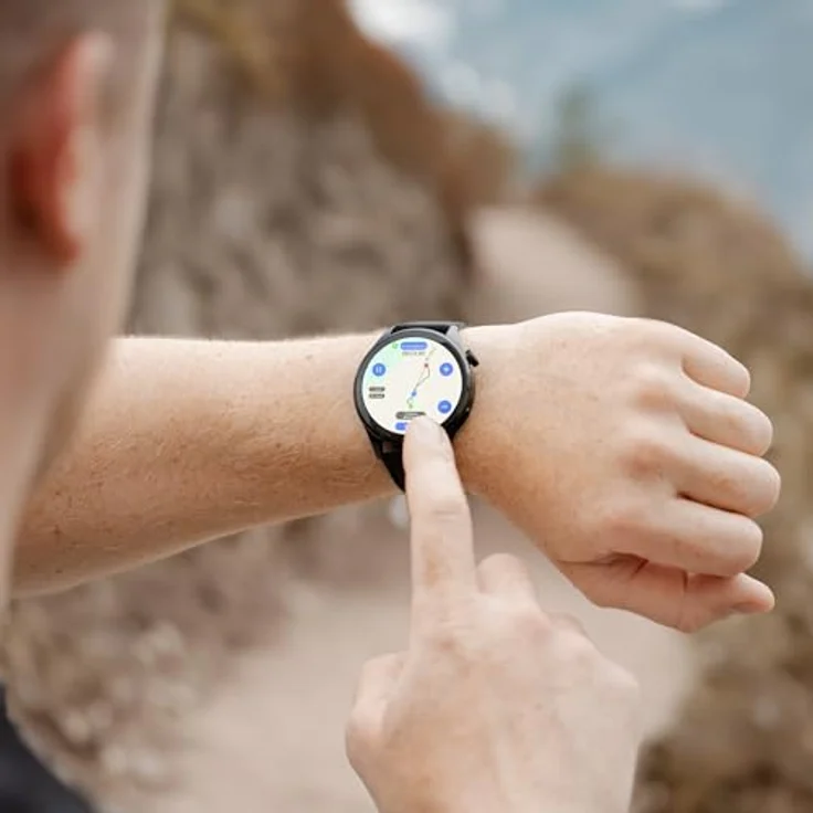 Reflex Active Smart Watch Series 45, Sport-Smartwatch mit GPS, Höhenmesser, Barometer und 4G-Musikspeicher, Always-On-Display, schwarz – Bild 3