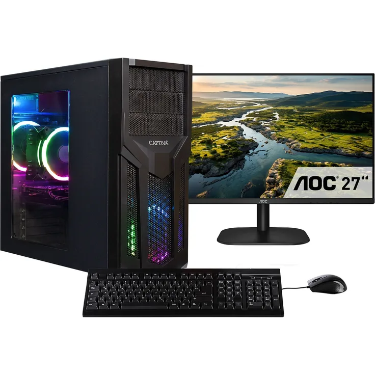 Captiva Power Starter R79-991 TFT Bundle AMD Ryzen 5 16 GB DDR4-SDRAM 500 GB SSD Windows 11 Home Desktop-PC (79991)