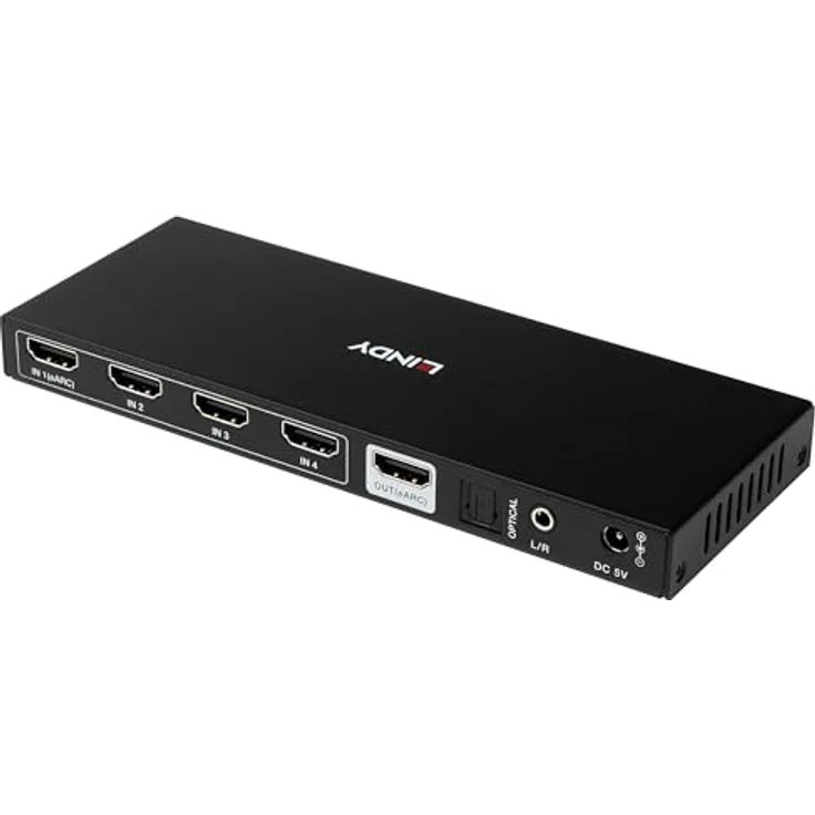 LINDY 38386, 4 Port HDMI 8K60 Switch mit eARC, IR-Fernbedienung und HDR-Unterstützung – Bild 5