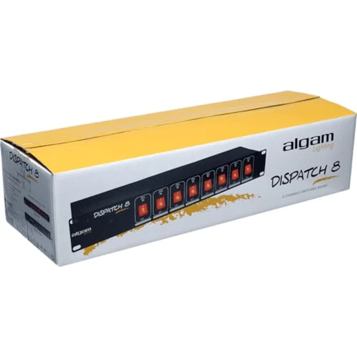 Algam Lighting DISPATCH-8, Rack-mount 8-way PDU mit beleuchtetem Kippschalter für jedes Kanal – Bild 4