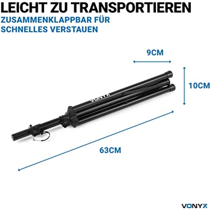 Vonyx LS02K Kompaktes Lautsprecherständer-Set – Bild 6