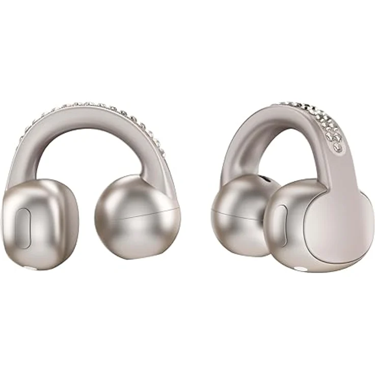 Motorola Moto Buds Loop - Kabellose Kopfhörer mit ANC, 8 Stunden Akkulaufzeit, in Bronze mit Swarovski-Kristallen – Bild 8