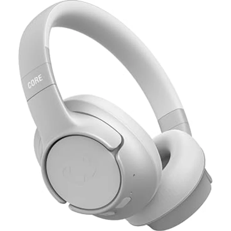 Fresh 'n Rebel Clam Core Bluetooth kopfhörer Over Ear mit ENC-Mikrofon (perfekte Anrufe), Kabellose kopfhörer mit Lautstärkeregler und Tasten für Wiedergabe/Pause, 45h Spielzeit (Weiß) – Bild 1