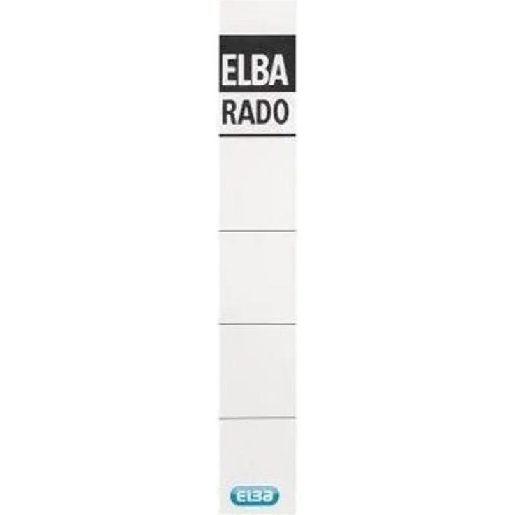 ELBA Aktenordner Rückenschild schmal/kurz 24 x 155 mm (B x H) weiß 10 St./Pack. – Bild 1