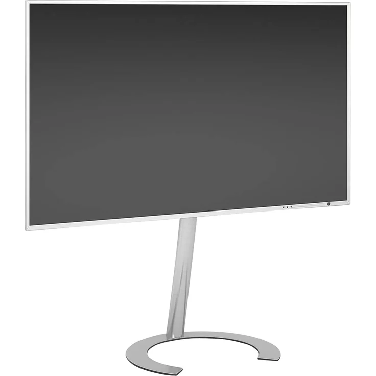 Wissmann Designer TV-Ständer ecoline art 900-OM, minimalistischer Standfuß aus Edelstahl mit Drehfunktion für TV 42“-60“