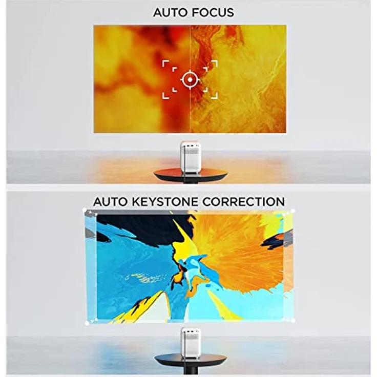 WANBO T4 (Autofokus, Auto-Keystone) Native 1080P Full HD 4K HDR | Android 9.0 | Projektor für Zuhause | LED-Kino | 450ANSI | HDMI ARC | Dolby DTS | WiFi6 | Bluetooth 5.0 – Bild 5