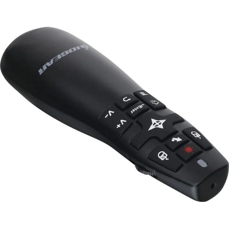 IOGEAR RedPoint Pro Presenter, 2.4GHz mit gyroskopischem Mauszeiger und rotem Laserpointer