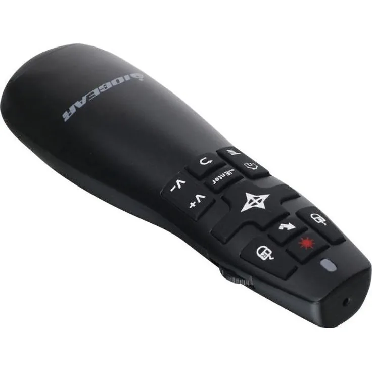 IOGEAR RedPoint Pro Presenter, 2.4GHz mit gyroskopischem Mauszeiger und rotem Laserpointer