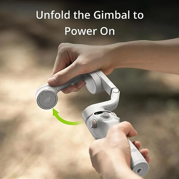 DJI Osmo Mobile 6, Smartphone-Gimbal mit 3-Achsen-Stabilisierung, integrierter Verlängerungsstab, Gestensteuerung, Bluetooth, zusammenklappbar, Platinum Gray – Bild 2