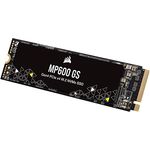 Corsair MP600 GS 2 TB PCIe Gen4 x4 NVMe M.2-SSD – Hochdichter TLC NAND – M.2 2280-Formfaktor – Kompatibel mit DirectStorage – Bis zu 4.800 MB/s – Ideal für PCIe 4.0-Notebooks – Schwarz