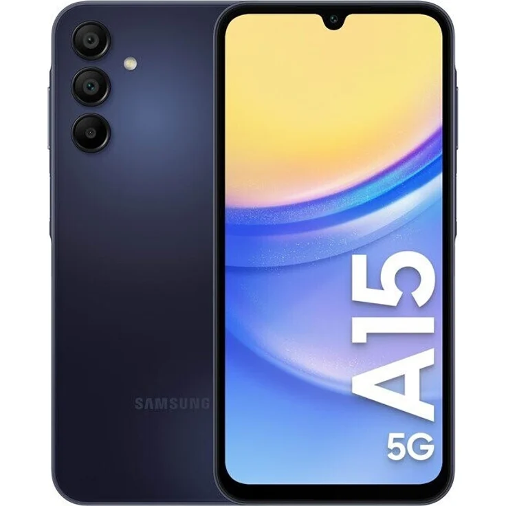 Samsung Galaxy A15 5G (128 GB, Blue Black, 6.50", Hybrid Dual SIM, 50 Mpx, 5G), Smartphone, Schwarz – Bild 1