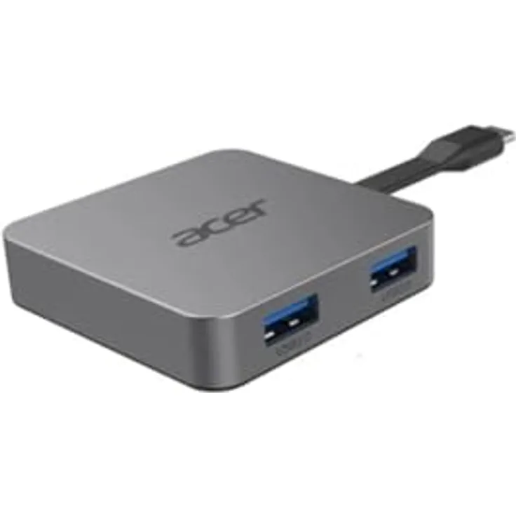 Acer 4 in1 Type C dongle: 1 x HDMI + 2 x USB3.2 + 1 x USB C, Laptop-Dockingstationen, Hardware interface: usb3.0