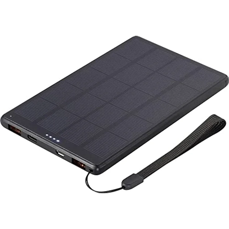 VOLTCRAFT SL-100VC Solar Powerbank 10000 mAh Power Delivery LiPo Schwarz – Bild 2