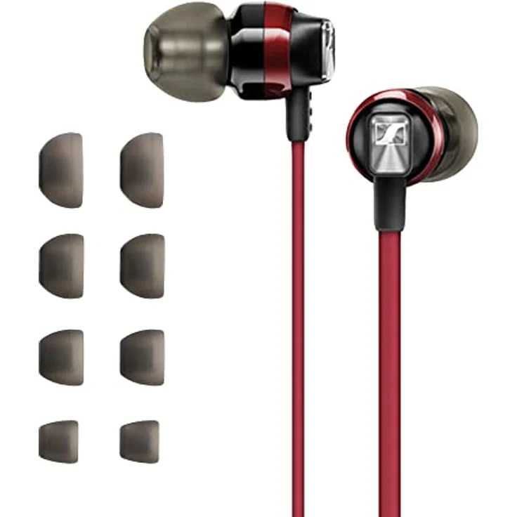 kwmobile 8X Ersatzpolster für Sennheiser CX 300S / CX 6.00BT / Momentum In-Ear, Silikon Ohrstöpsel in Grau, 4 Größen – Bild 4