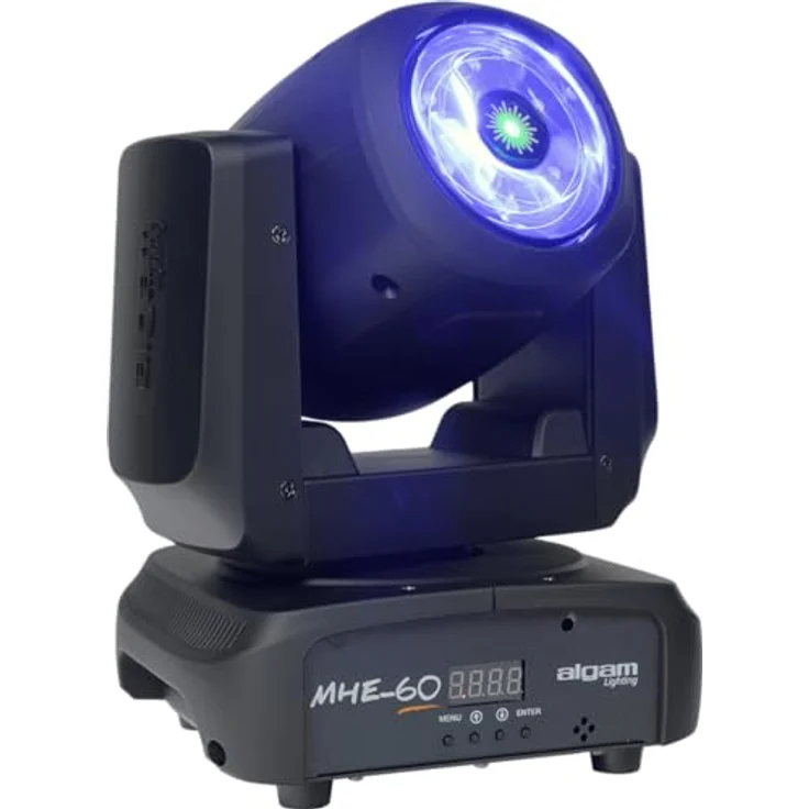Algam Lighting MHE60, Moving-Head-Licht mit 6 x 15W RGBW LEDs und 50mW grünem Laser, DMX-steuerbar, 540° PAN, 200° TILT – Bild 2