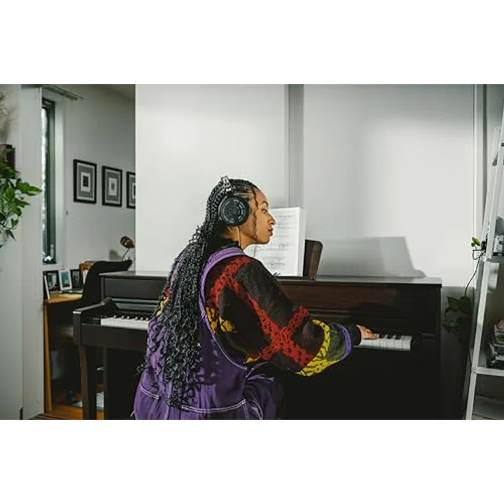 Audio-Technica ATH-R30x, ohrumschließender Referenzkopfhörer mit 40 mm Treiber, Frequenzbereich 15-25.000 Hz, schwarz – Bild 8