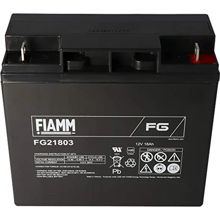 Fiamm FG21803 12V Akku 18Ah, nicht geeignet als Starter-Batterie – Bild 9