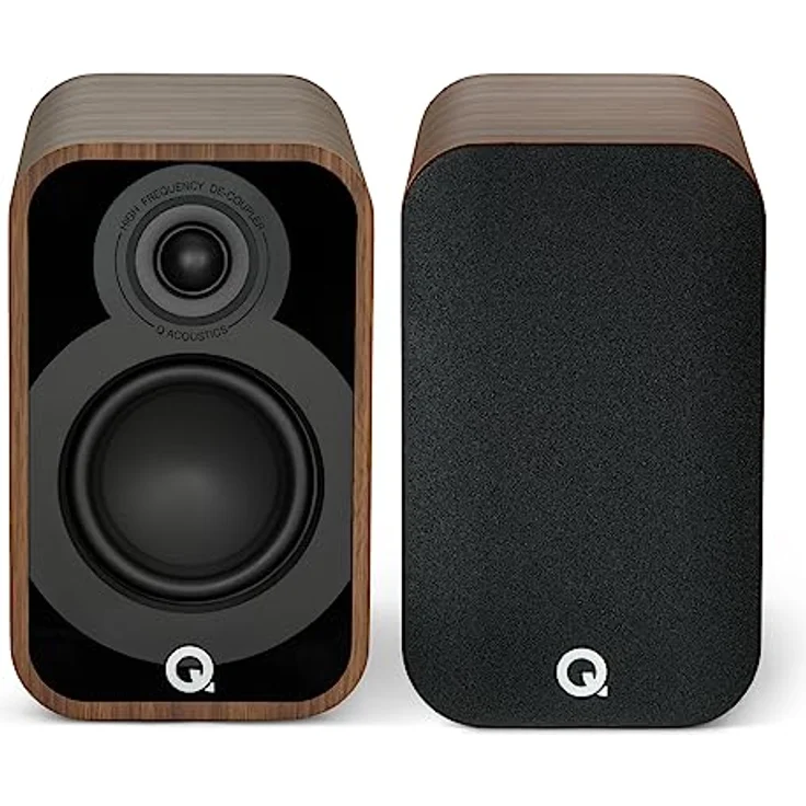 Q Acoustics 5010 Kompakte Bücherregal-Lautsprecher Paar Santos Rosewood, 4,5" Mid/Bass Driver, 1" Hochtöner, HiFi Lautsprecher für Surround Sound System, 56 Hz - 30 kHz Frequenzgang – Bild 1