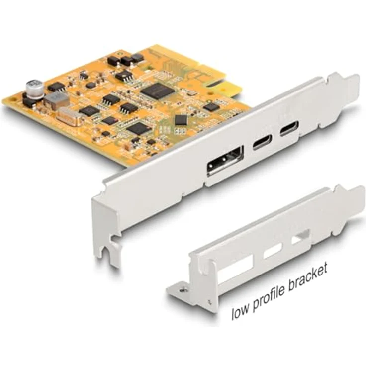 DeLOCK USB-Controller PCIe x4 Karte zu 1x EXT. USB-C 10 Gbit/s B. + 1x extern USB-C DP Alt Mode, Asmedia ASM3142 Chip, Linux & Windows 10 Treiber, Windows 11 kompatibel – Bild 5