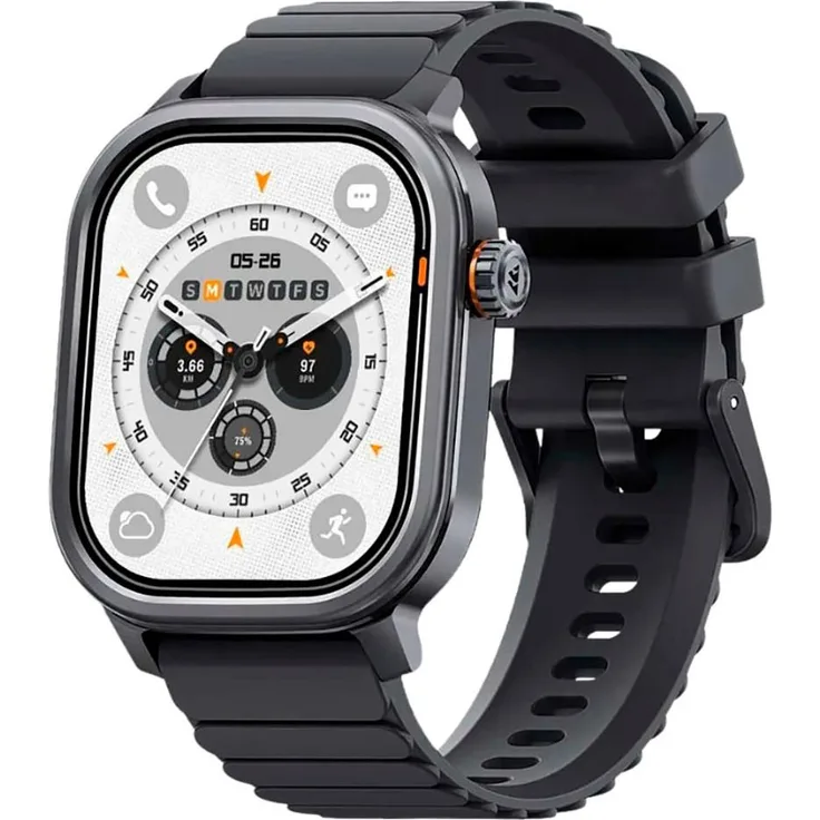 KOSPET Pulse Smartwatch, 1,96 Zoll AMOLED-Display, IP68, 15 Tage Akkulaufzeit, 45,5 g