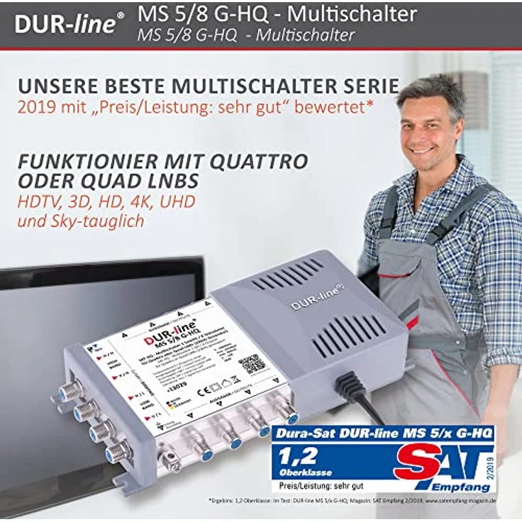 DUR-line Multischalter MS 5/8 G-HQ bis 8 Teilnehmer – Bild 6
