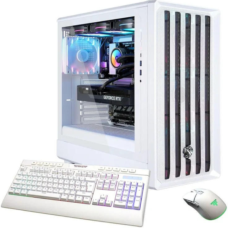 Hyrican GAMEMAX Gaming-PC – AMD Ryzen 7 9700X, 32 GB RAM, 1 TB SSD, NVIDIA RTX 5070 Ti, Weiß, Windows 11 Home