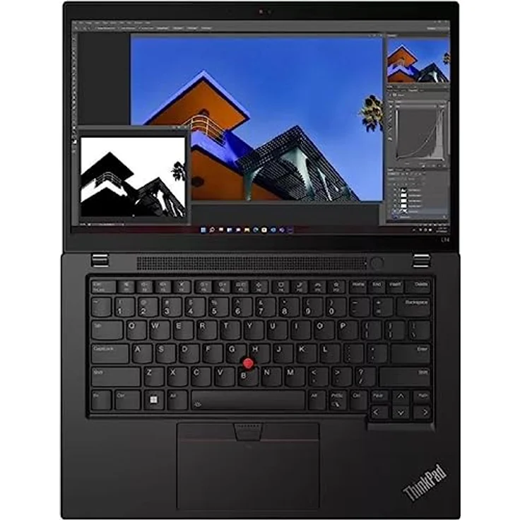 Lenovo ThinkPad L14 Gen 4 - AMD Ryzen 5 Pro 7530U / 2GHz - Win11 Pro - Radeon Graphics - 8GB RAM - 256GB SSD NVMe - 35.6 cm (14") IPS 1920 x 1080 (Full HD) - 802.11a/b/g/n/ac/ax (Wi-Fi 6E) - Thunder B – Bild 2