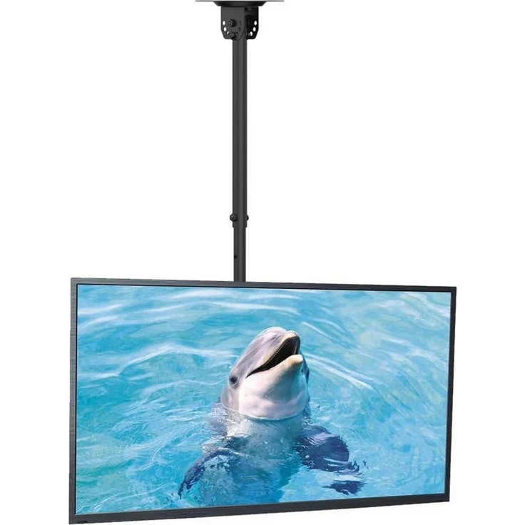 LuxusKollektion TV-Deckenhalterung MC4602, 360° schwenkbar, höhenverstellbar (54-78 cm), Tragfähigkeit bis 45 kg, passend für 26-65" Displays, VESA 400x400mm