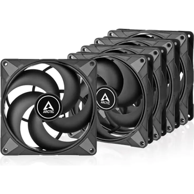 ARCTIC P14 Max (5 Stück) PC Lüfter, High-Performance 140 mm Gehäuselüfter, PWM-gesteuerte 400–2800 rpm, Optimiert für statischen Druck, 0dB-Mode - Schwarz - Preisvergleich