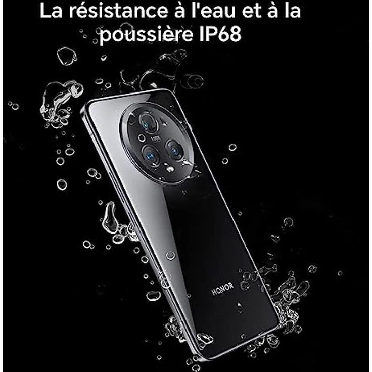 Honor Smartphone Magic5 Pro 5G, 12 + 512 GB, Snapdragon 8 Gen 2, Display von 17,3 cm (6,81 Zoll) mit 120 Hz HDR Quad Curved, KI-Dreifachkamera mit 50 MP, riesiger 5100-mAh-Akku, Schwarz – Bild 4
