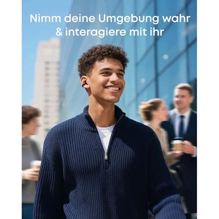 soundcore C50i, In-Ear-Kopfhörer mit passiver Geräuschunterdrückung, kabelgebunden, Schwarz – Bild 3