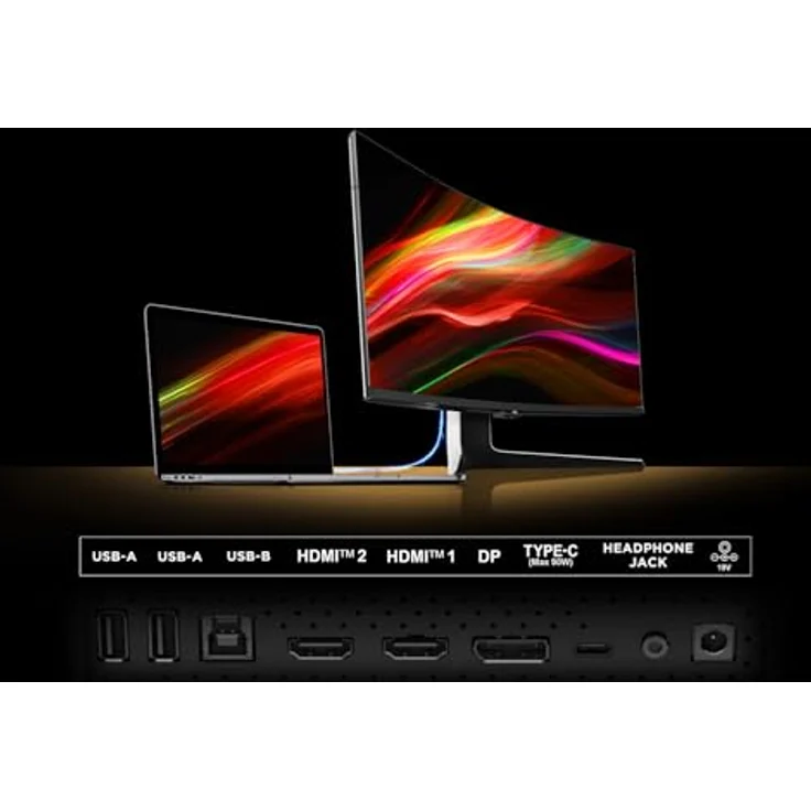 TCL 34R83Q, MiniLED-Monitor mit 1100 Zonen und WQHD 170 Hz, Schwarz – Bild 2