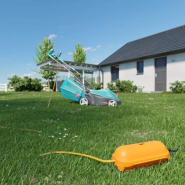 deleyCON Kabel Schutzbox MK5635, Outdoor IP44, wetterfest, spritzwassergeschützt, orange – Bild 2