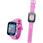 VTech KidiZoom Smartwatch DX4, rosa Kinder-Smartwatch mit Kamera und Wasserschutz, 5 Jahre, Niederländisch