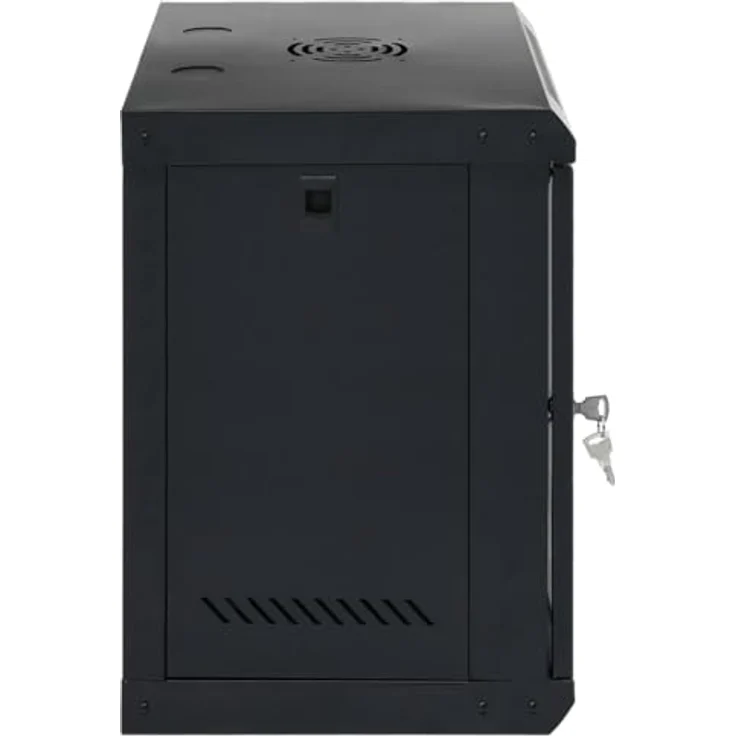 vidaXL 12U Wand Netzwerkschrank, Serverschrank Wandmontage, abschließbar, 19" Rack, IP20, aus kaltgewalztem Stahl – Bild 4