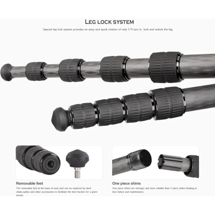 LEOFOTO Carbon-Einbeinstativ MP-285C – Bild 2