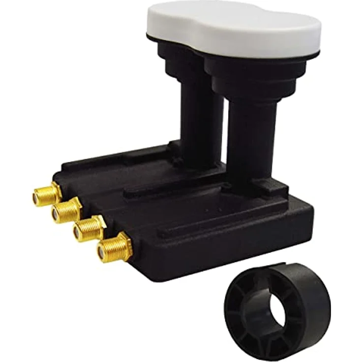 Premium X Monoblock Quad LNB 3° PXMB-3Q 0,1 dB Astra 19,2° Eutelsat 16° HDTV FullHD UltraHD 4K 3D tauglich für 4 Teilnehmer für 80-85cm Schüssel – Bild 1