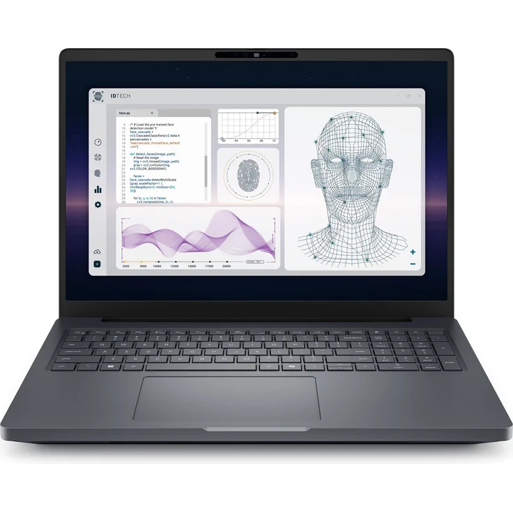 Dell PRO MAX PLUS MB16250, 16" Notebook mit Intel Core Ultra 7 265, 32 GB RAM, 1 TB SSD, Full HD+ Display, Schwarz