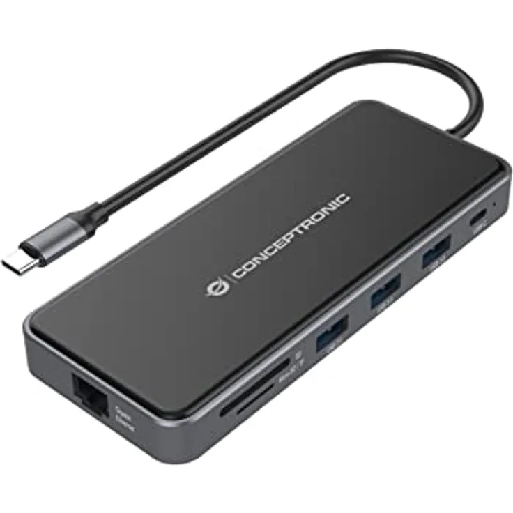 CONCEPTRONIC DONN15G 12-in-1 USB 3.2 Gen 1 Dockingstation