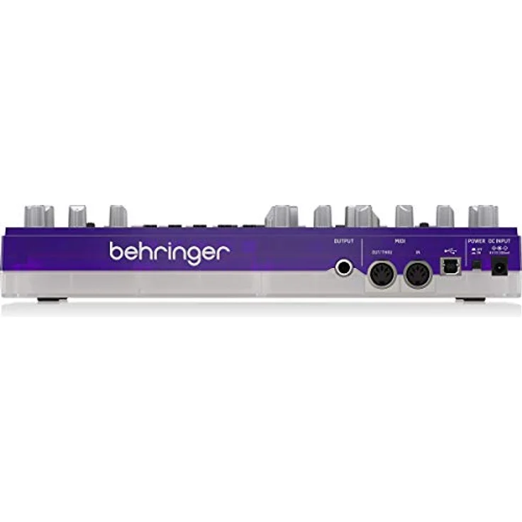Behringer TD-3 GP, Analog Synthesizer Clone der Roland TB-303 mit 16-Schritt Stepsequencer, Distortion Effekt und USB/MIDI Anschluss, schwarz – Bild 2