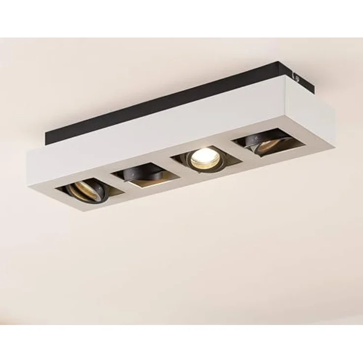 Arcchio Deckenlampe 'Vince' (Modern) in Weiß aus Aluminium (4 flammig, GU10) - Hochwertige Deckenleuchte für jede Wohnsituation – Bild 2