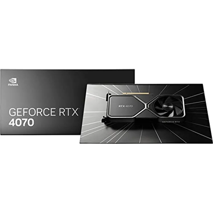 NVIDIA GeForce RTX 4070 Founder's Edition (FE) Grafikkarte, Titan und Schwarz, 900-1G141-2544-000 – Bild 4