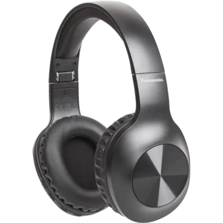 Panasonic RB-HX220BDEK Kabellose Over-Ear-Kopfhörer - Ergonomische Passform, Extra Bass, 23 Stunden PlayBack, Faltbares Design, Schwarz – Bild 2