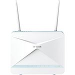 D-Link G416/E Eagle PRO AI AX1500 4G+ Smart Router (4G+ LTE Cat 6 Download bis zu 300Mbps, Wi-Fi 6, AI Wi-Fi/Traffic Optimiser, Gigabit Ports, WPA3, Wi-Fi Mesh Support, ohne Simlock), Weiß