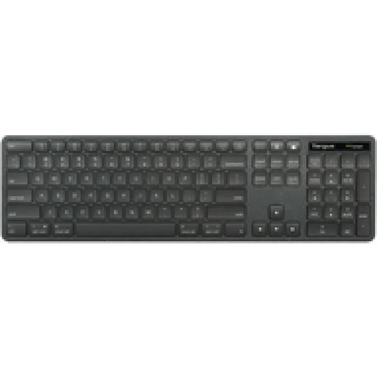 Targus ECOsmart Full Size Wired Keyboard UK, Tastatur mit antimikrobiellem Schutz, 85% recyceltes Material, schwarz
