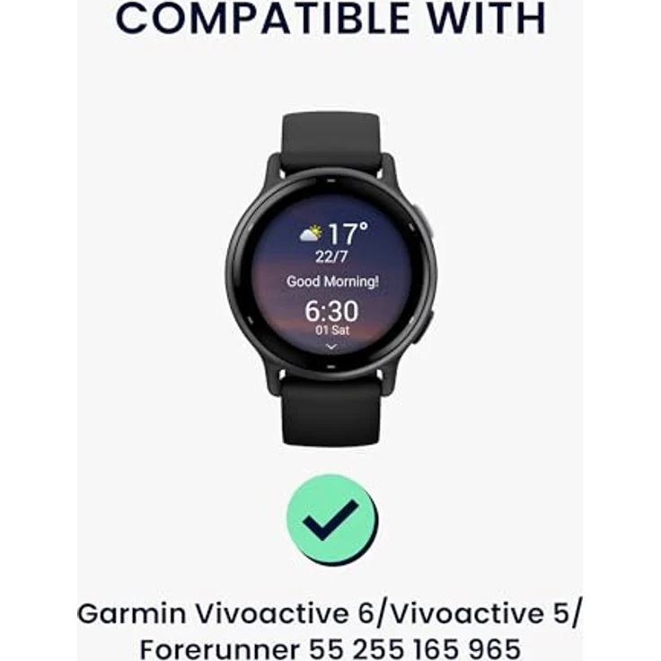 kwmobile USB Ladegerät für Garmin Vivoactive 6 / 5 & Forerunner 55 / 255 / 165 / 965 mit Standfunktion, 100 cm Ladekabel, Schwarz – Bild 2