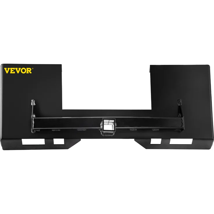 VEVOR Universelle Kompaktlader-Montageplatte, 1/4 Zoll dick, Schnellbefestigungs-Adapter mit 3000 lbs Gewichtskapazität, Stahl, schwarz
