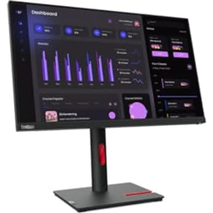 Lenovo TS/T24i-30 Monitor, Hochwertiges Office-Monitor mit flexiblem Design, langlebig