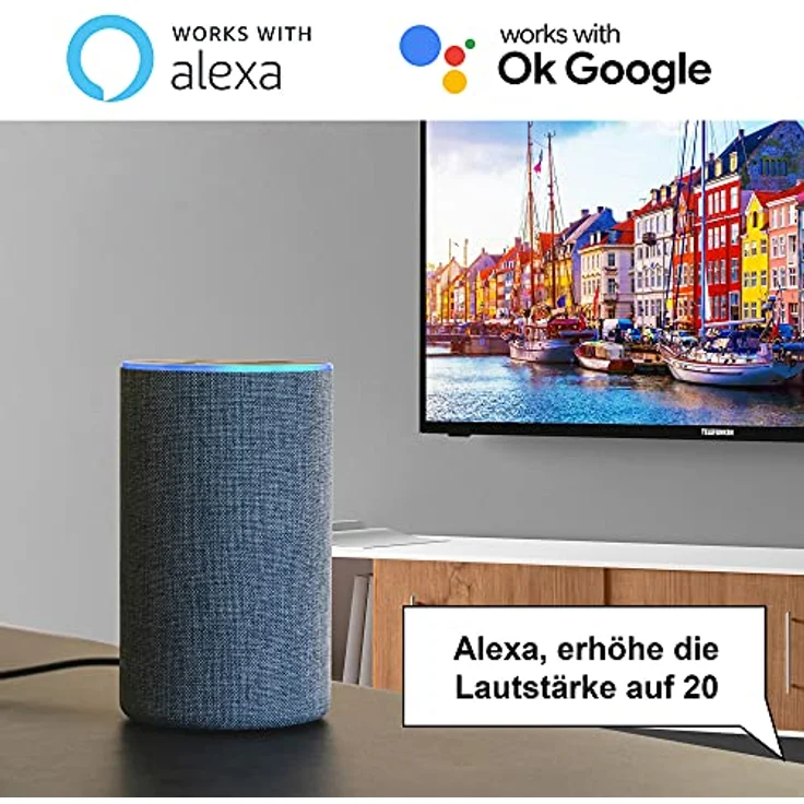 Telefunken XH-24SN550MV 61 cm (24 Zoll) LED Smart TV (FUll HD, HDR10+, HLG) HD-Triple-Tuner (Satellit, Antenne, Kabel) Energieklasse E (DE-Modell) – Bild 8